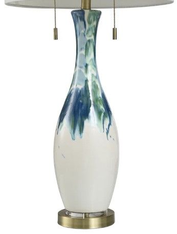 StyleCraft Ceramic Wave Table Lamp-2