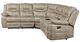 Steve Silver Co. Shelton 3-Piece Camel Manual Reclining Sectional-3