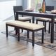 Linon Jordan Dark Charcoal Dining Bench-1