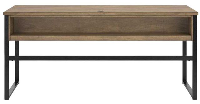 Signature Design by Ashley® Montia Gunmetal/Light Brown Home Office Desk-3