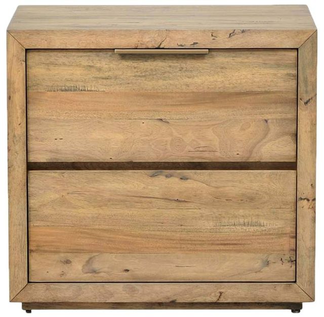 Napa Furniture Design La Jolla Brown 2-Drawer Large Nightstand-1