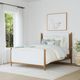 Flexsteel® Verona Brown Oak/Cream Queen Upholstered Panel Bed-3