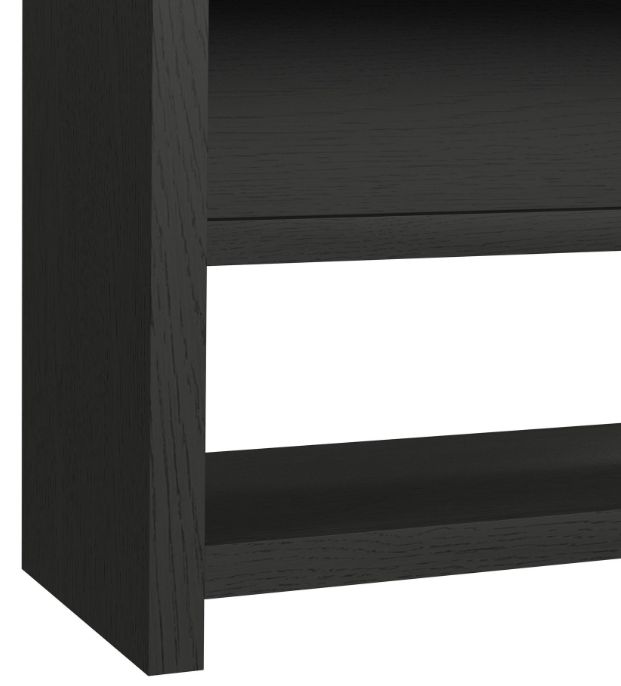 Elements International Ridgemont Black Grain Sofa Table-4