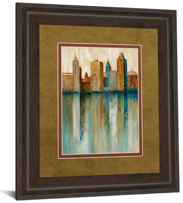 Classy Art City View Il by Norm Olson Framed Print Wall Art-0