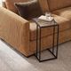 Uttermost® Mateo Black Glass Top Accent Table-1