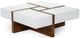 VIG Furniture Modrest Makai White/Walnut Coffee Table-0