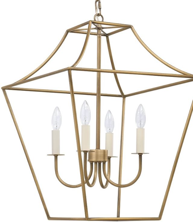 Renwil® Versailles Antique Brushed Brass Pendant Light-3
