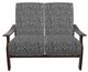Telescope Casual St. Catherine Agra Classic/Kona Aluminum/Fabric Outdoor MGP Cushion Loveseat with Chestnut Rustic Arms-1