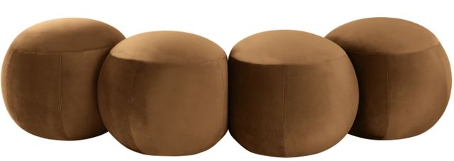 Meridian Furniture Apollo Saddle 65" Velvet Upholstered Bench-1