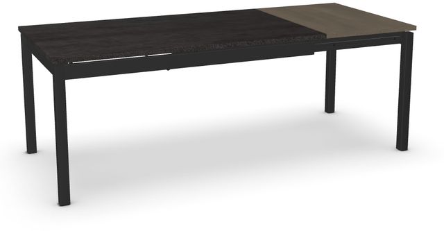 Amisco Customizable Zoel 84" Thermo Fused Laminate Rectangular Table with Butterfly Leaf -1
