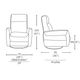 Violino Reclining Swivel Chair-3