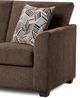 American Wholesale Furniture Kennedy Chocolate 59'' Loveseat-1