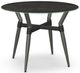 Amisco Customizable Link Italian Porcelain 29.5" Round Table with Steel Legs-0