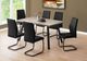 Monarch Specialties Inc. Dark Taupe Wood  Top Dining Table with Metal Base-3