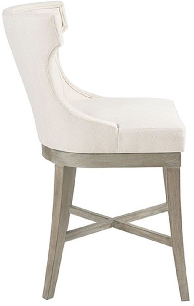 Olliix by Madison Park Cream Carson Counter Stool with Swivel Seat-2