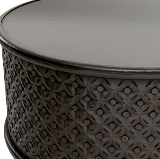 Jofran Inc. Global Archive Decker Antique Black Coffee Table-3