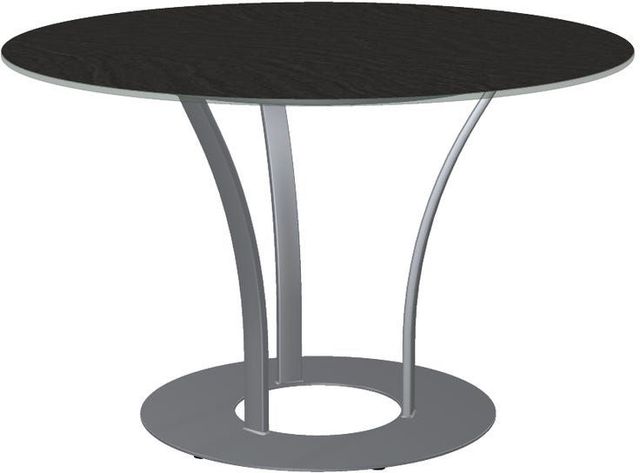 Amisco Customizable Dalia XL Starstone Round Table with Metal Turnip Base-0