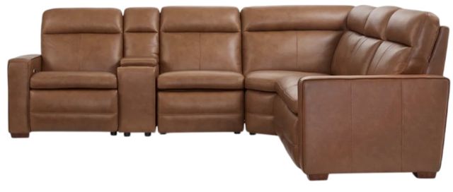 Flexsteel® Dutch Cortado Leather Power Reclining Sectional with Custom Layout Options-3