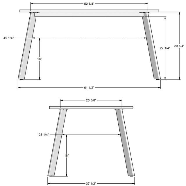 Amisco Customizable Lidya Rectangular Dining Table-1