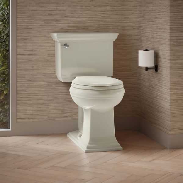 KOHLER® Memoirs® Biscuit Round-Front Bowl with Exposed Trapway-2