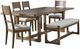 Liberty Furniture Harmony 6-Piece Brownstone/Oatmeal Dining Set-0