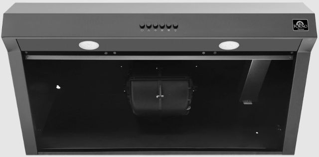 FORNO® Bari Espresso 30" Black Under Cabinet Range Hood -1