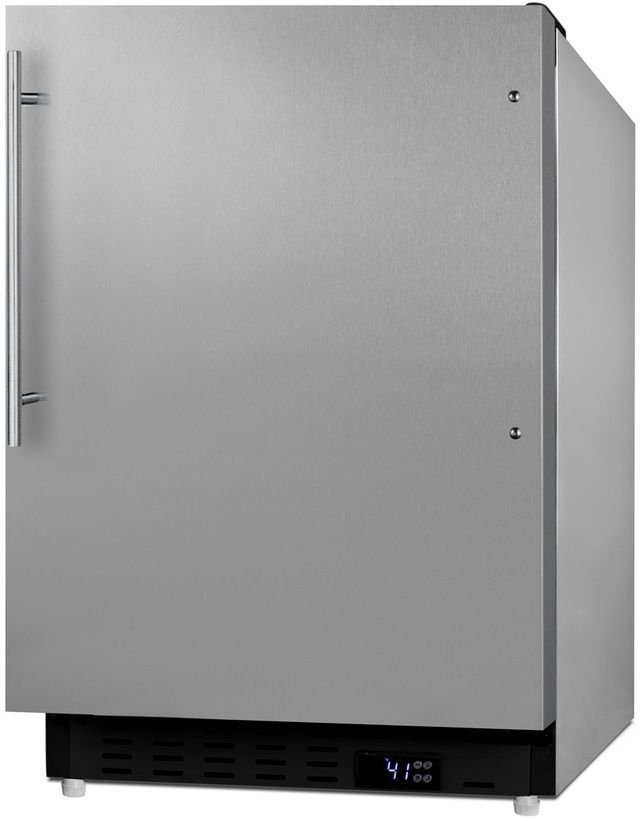 Summit® 3.5 Cu. Ft. Stainless Steel Under the Counter Refrigerator-3