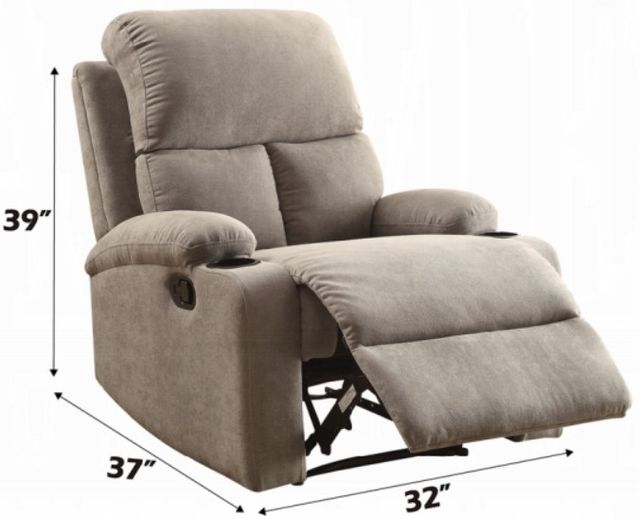 ACME Furniture Rosia Gray Manual Recliner-2