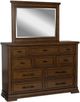Signature Design by Ashley® Taffenbrook Medium Brown Dresser and Mirror-0