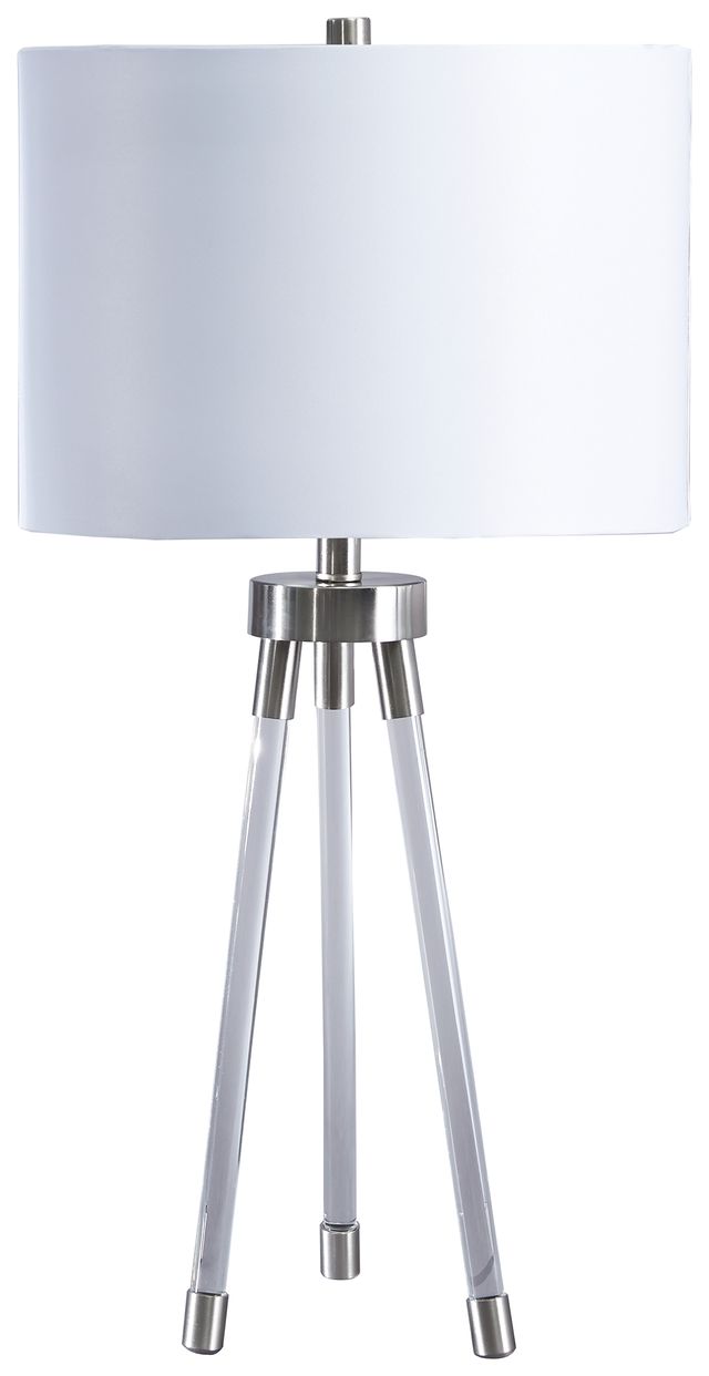 Signature Design by Ashley® Idalia Clear/Silver Acrylic Table Lamp-0