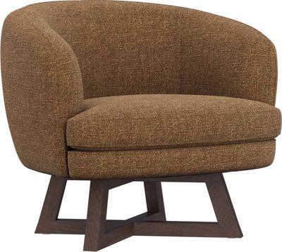 Emerald Home Moira Copper Cocoa Swivel Accent Chair