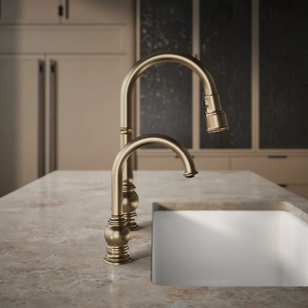 KOHLER® Artifacts® Vibrant Brushed Bronze Beverage Faucet-4