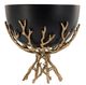 A & B Home Black/Gold Small Twig Bowl-1