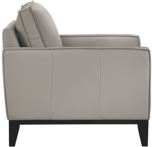 New Classic® Home Furnishings Aaron Leather Mist Gray Chair-3