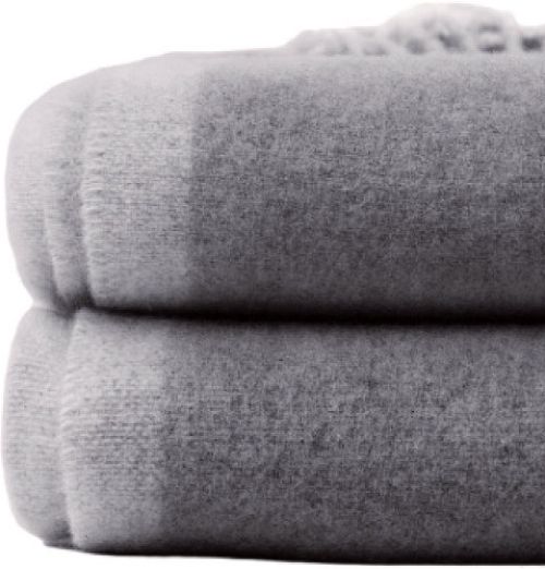 Blu Sleep Linen Alpina Gray One Size Throw Blanket-1