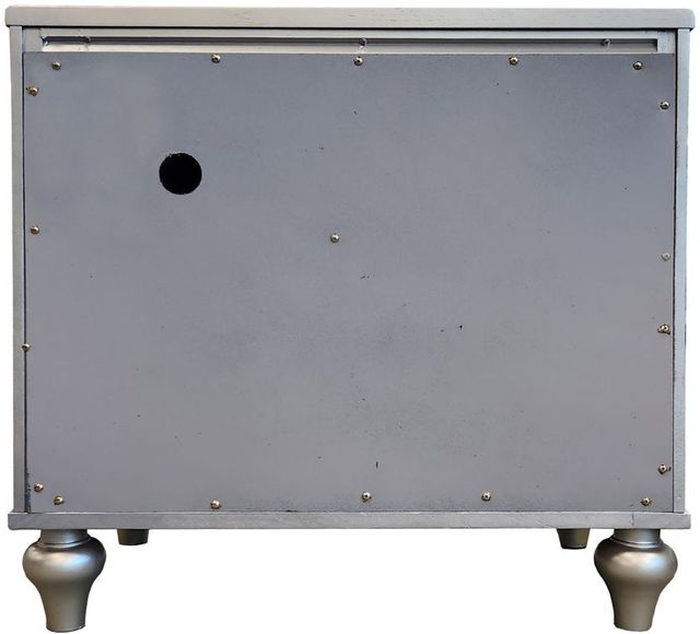 Crown Mark Cristian Champagne 2-Drawer Nightstand-3