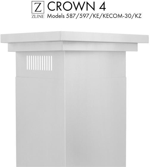 ZLINE Stainless Steel Crown Molding-1