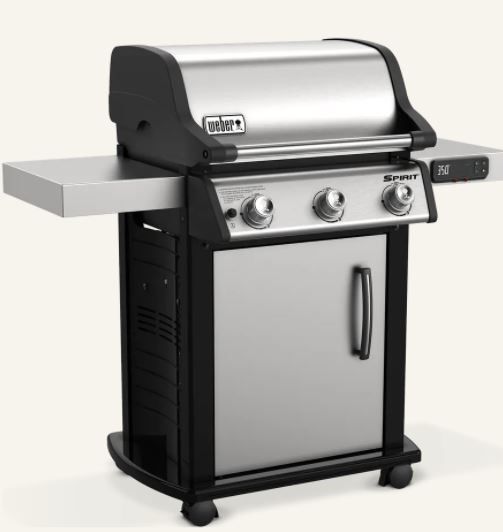 Weber® Spirit SX-315 50" Stainless Steel Liquid Propane Freestanding Smart Grill-2
