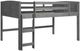 Donco Kids Louver Antique Gray Youth Twin Loft Bed-0