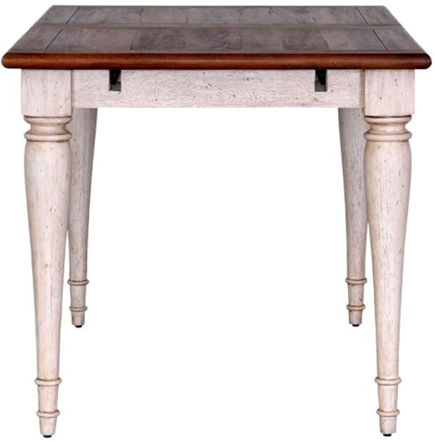 Napa Furniture Design Belmont Brown Gathering Table with White Base-1