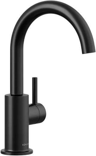 KOHLER® Matte Black Contemporary Beverage Faucet-0