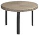 Homecrest™ Outdoor Living Customizable Slate Aluminum/Stone Round Outdoor End Table-0