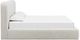 Modus Furniture Elora Whitewashed Queen Upholstered Platform Bed-4