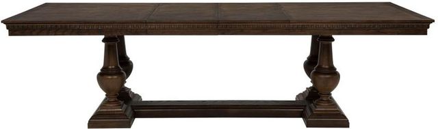 Coaster® Ridgewell Dark Oak Trestle Dining Table-3