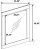 Coaster® Caraway White Dresser Mirror-2