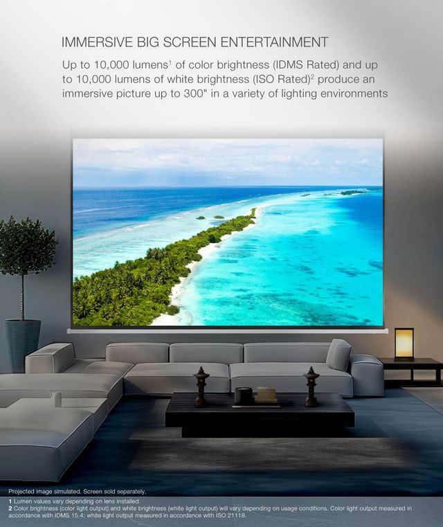 Epson® QL7000 White 4K HDR Laser Projector-12