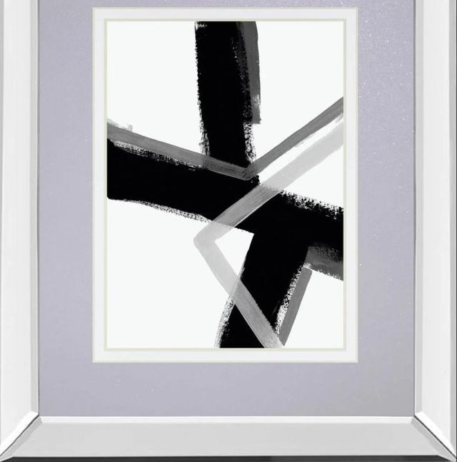 Classy Art Angular Pulse IV by June Erica Vess Mirror Framed Wall Art-1