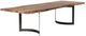Moe's Home Collection Bent Brown 118" Dining Table with Black Iron Legs-0