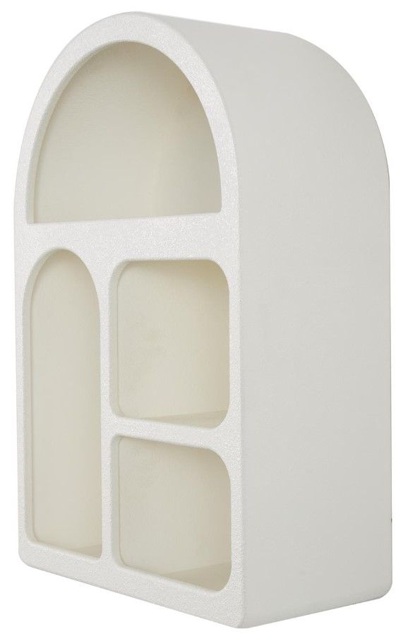 Deco Marche Cream Geometric Arched Wall Shelf-1