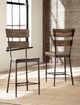 HH2 Home Jennings Distressed Walnut Counter Stool-1